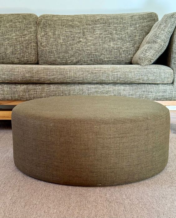 Puff noo.ma Folk Pouf – Wide, Italian Olive