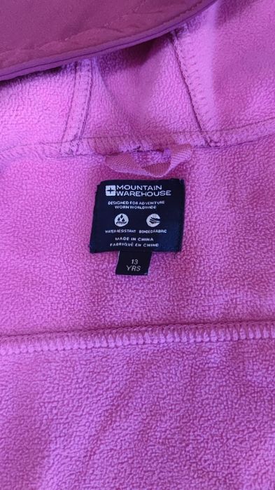 Куртка-ветрівка софтшел на дівчинку Mountain warehouse