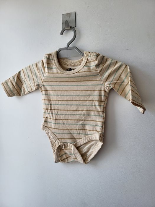 Nowe body długi rękaw brązowe 56