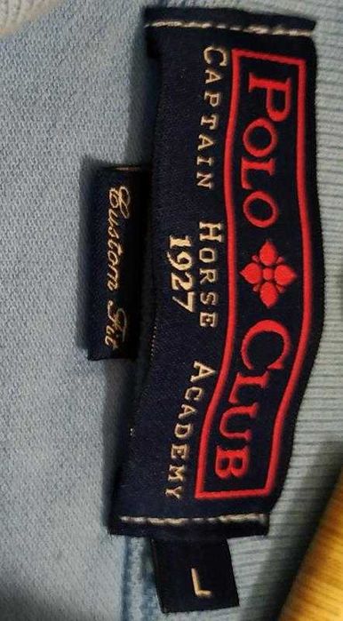 Polo club оригинал футболка поло трендового голубого цвета