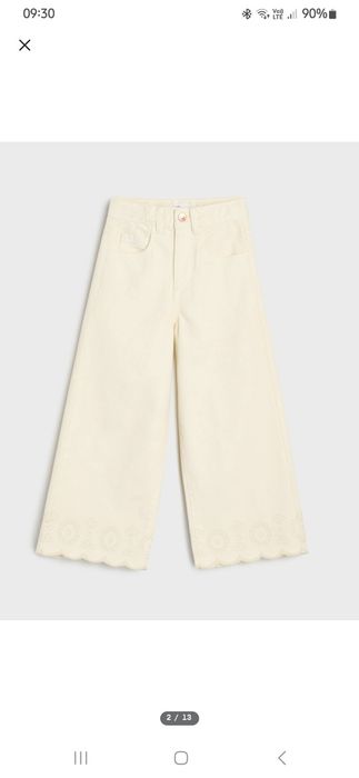 Spodnie jeans dziewczynka Sinsay