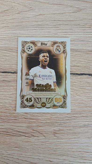 Karta kolekcjonerska . Topps. Rodrygo