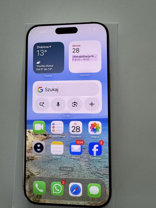 Idealny Iphone 16 pro max 256 gb tytan pustynny