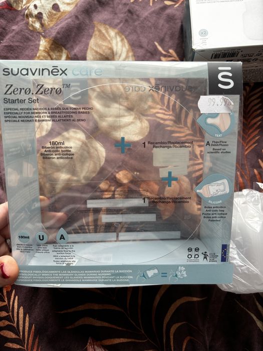 Suavinex Zero Zero – zestaw antykolkowy 180 ml dla noworodka