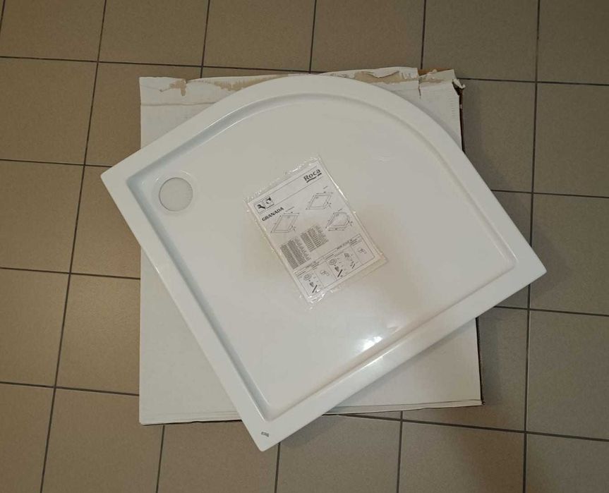 Brodzik narożny niski Roca 80x80 cm NOWY