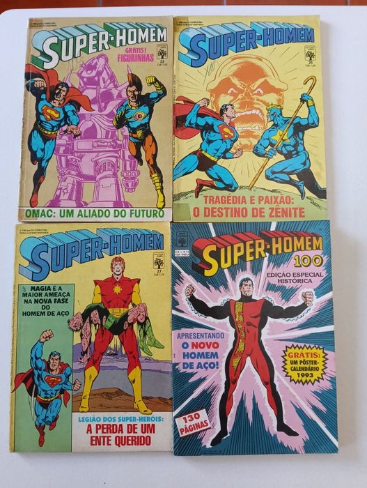 66 Livros Superman, Supermoça, e Superboy da Ebal e da Abril