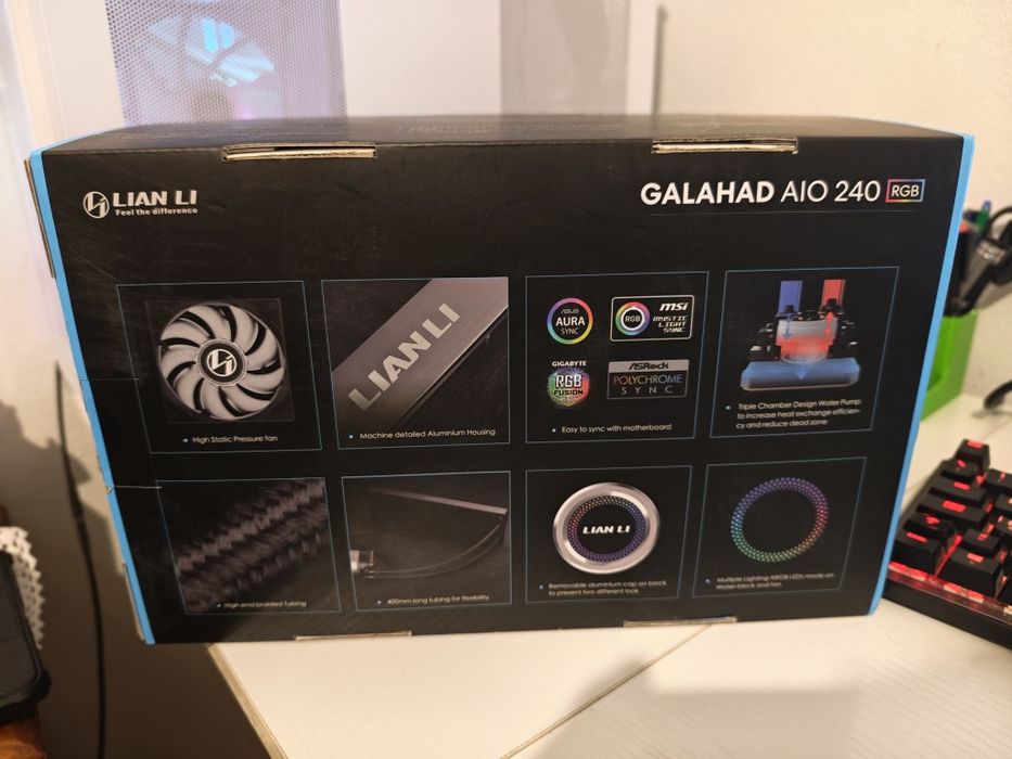 Water Cooler Lian Li Galahad AIO 240 RGB  Novo