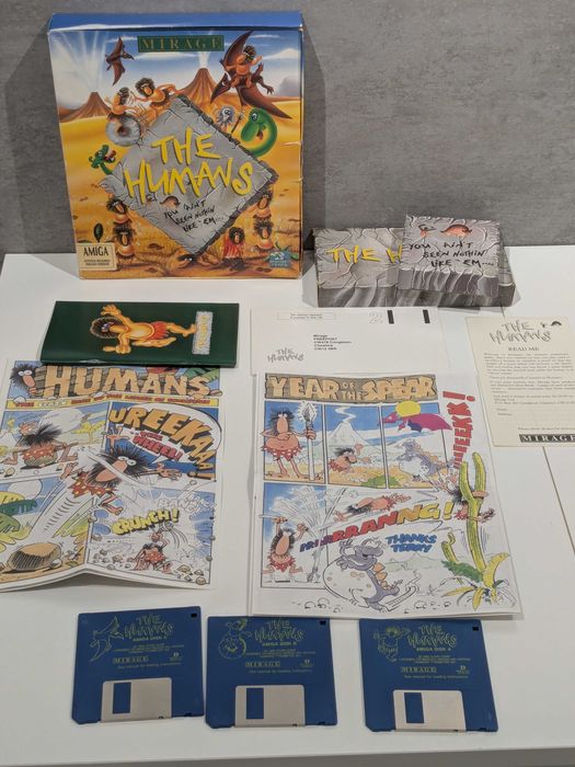 The Humans gra BIG BOX Amiga dyskietki z 1992 r.