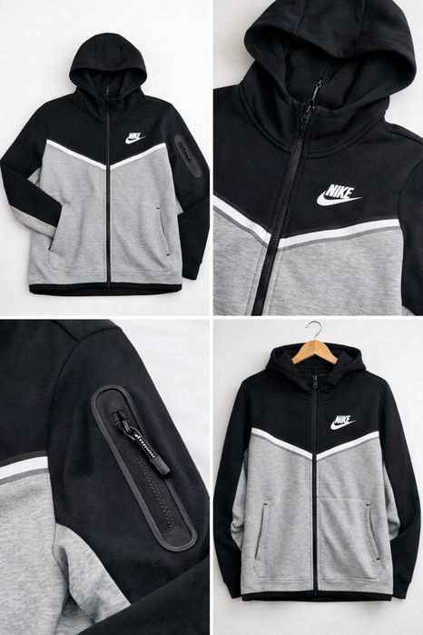 Nike tech cinzento e preto