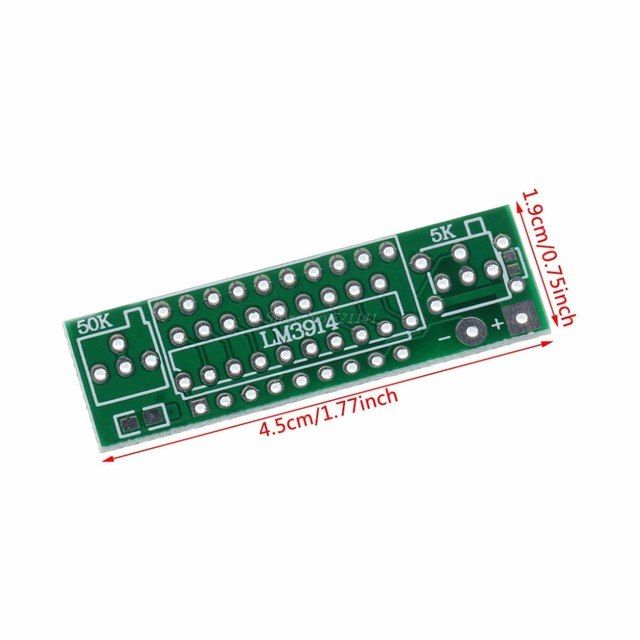 voltimetro capacidade bateria DIY kit led com 2.4v a 20v
