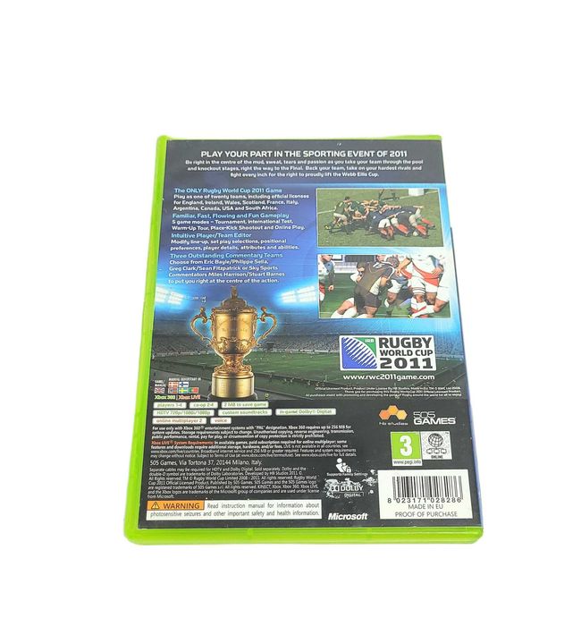 Gra Xbox 360 Rugby World Cup 2011