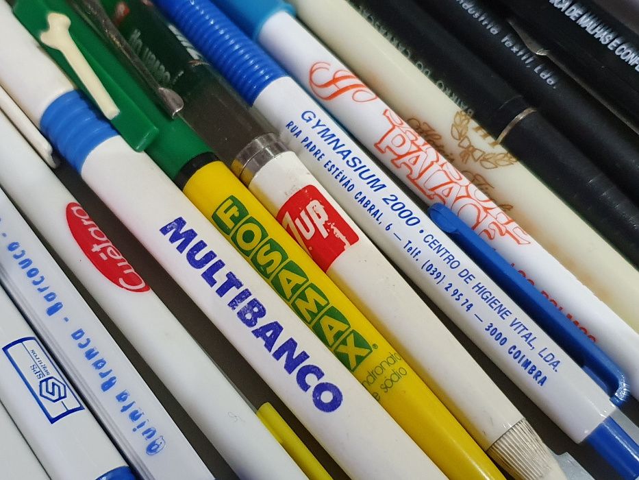 Canetas de publicidade anos 70, 80 e 90