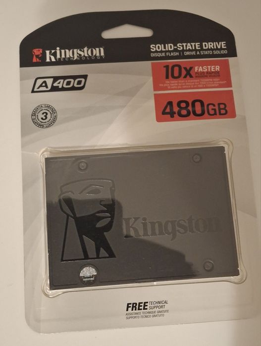 Disco SSD Interno KINGSTON A400 (480 GB - SATA - 500 MB/s)