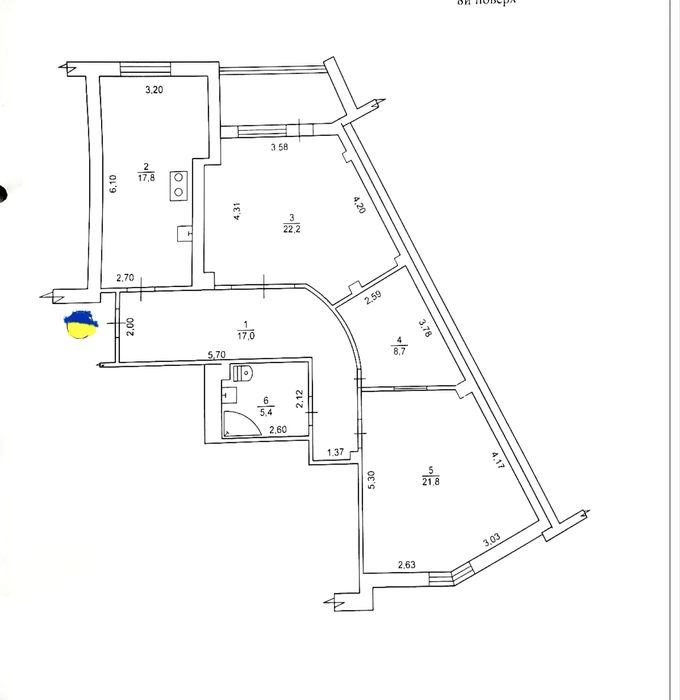 Продам квартиру 100 м2  автономное отопление
