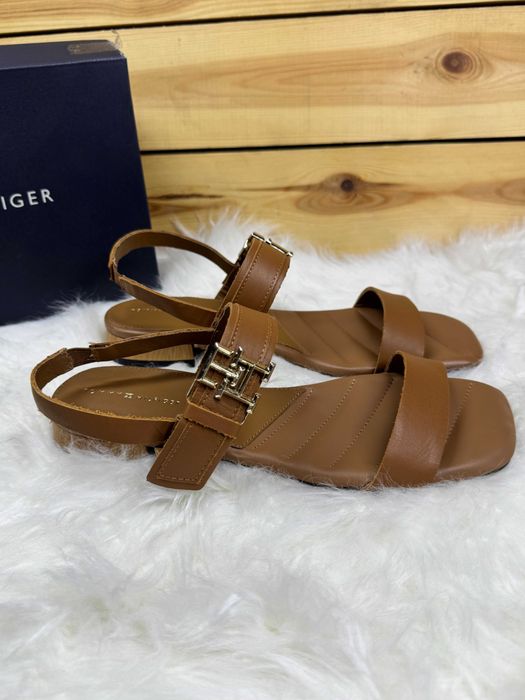 Tommy Hilfiger sandały damskie skóra naturalna