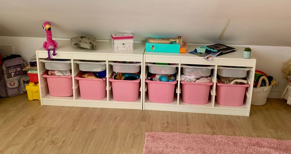 Móvel de arrumação Trofast do Ikea com cestos