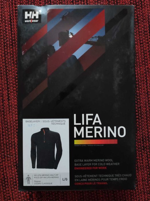 Термокофта мужская Helly Hansen из шерсти мериноса