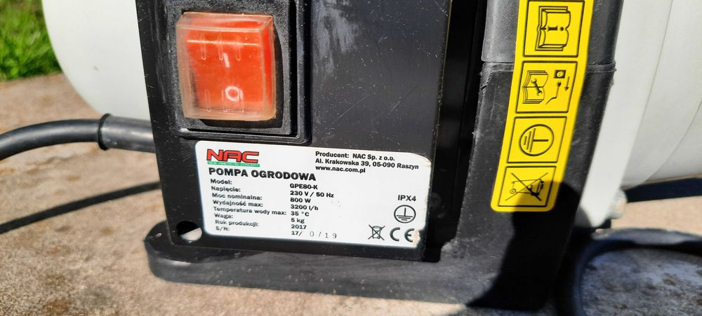 Pompa ogrodowa elektryczna NAC