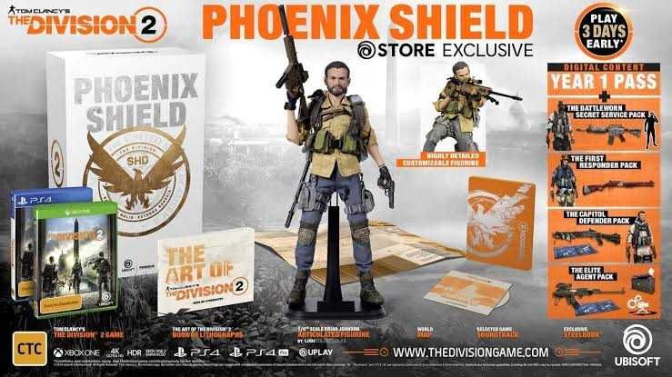Tom Clancy's The Division 2 Phoenix Shield Edição de colecionador