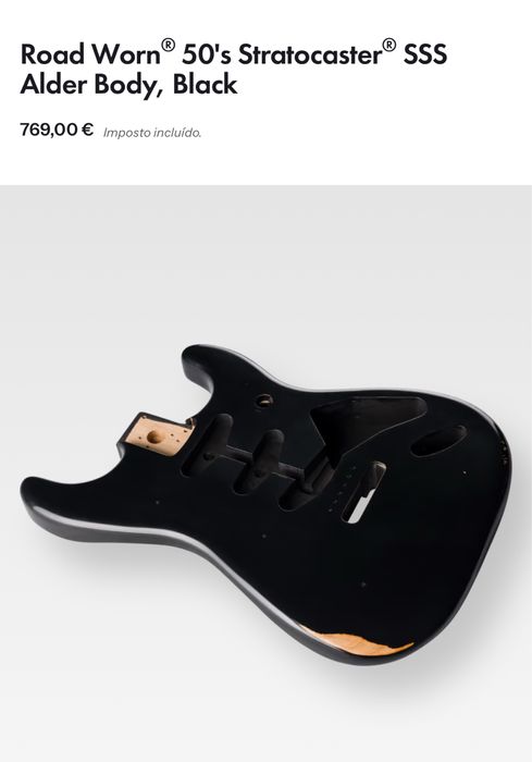 Corpo de Fender Stratocaster Roadworn