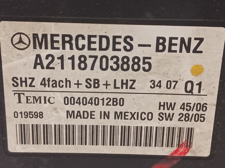 Módulo banco MERCEDES-BENZ GL (X164)