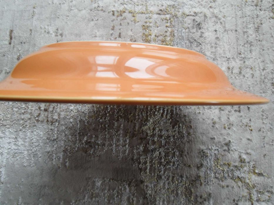 Pólmisek fajansowy głeboki 28 x 21,5 cm z czasów PRL