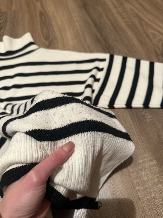 Светр подовжений в полоску one size