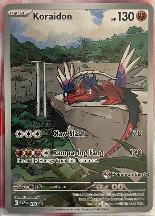 Koraidon promo Pokemon center