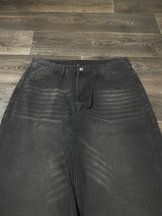 BLACK Baggy jeans | Широкі джинси штани чорні sk8 opium y2k rap реп