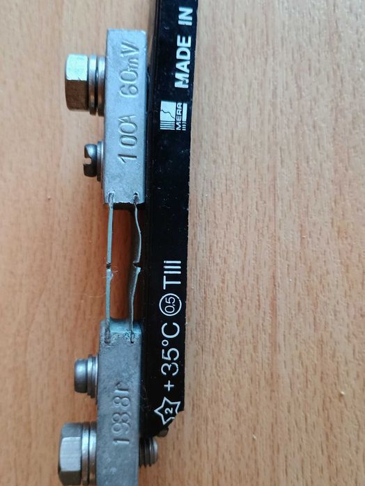 Bocznik prądowy MERA 100A 60 mV