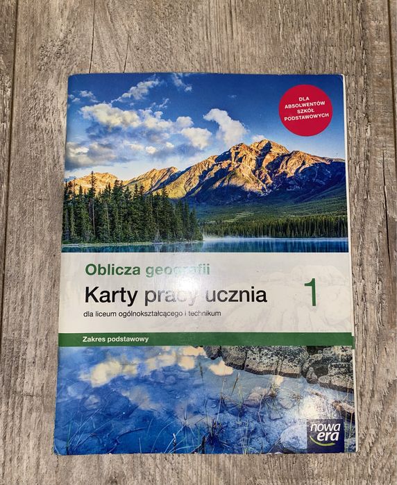 Ćwiczenia/karty pracy ucznia liceum/technikum geografia klasa 1 era