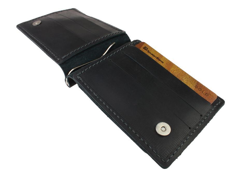 Гаманець чоловічий шкіряний затиск для купюр SULLIVAN gz2-1(5) чорний