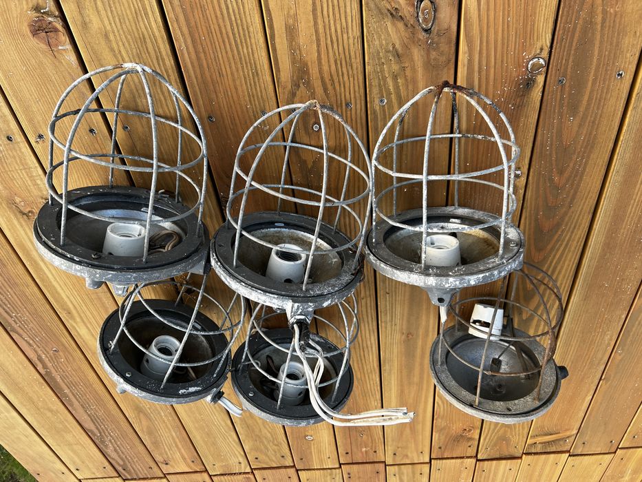 Lampy lampa loft przemysłowa vintage prl girlanda 6sztuk