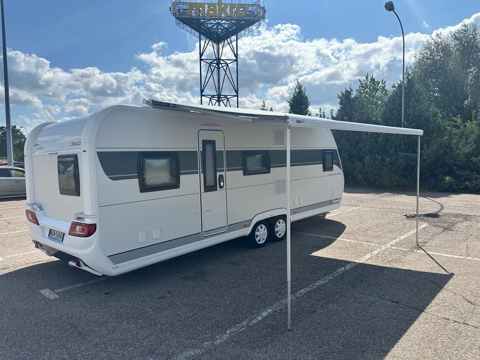 Hobby 650 KMFe Excellent Edition  W cenie: Mover P1 Klima Markiza Solar Pokrowiec Wykładzina FV 23%