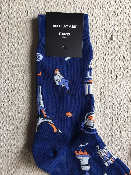 Par de Meias -- Multicor AZUIS -- Tam. 39-42 --- ON THAT ASS