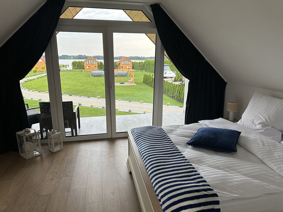 Domek nad jeziorem, Mazury  , jacuzzi,