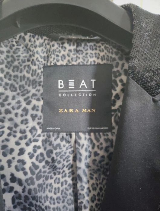 Blazer Lantejoulas Preto