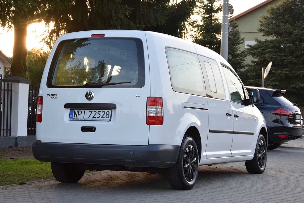 VOLKSWAGEN CADDY MAXI 1.6 MPI 102KM LONG Benzyna Klimatyzacja Elektryka 5-osób 2008