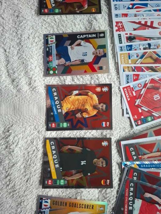 Lote Cartas Topps Match Attax Seleções