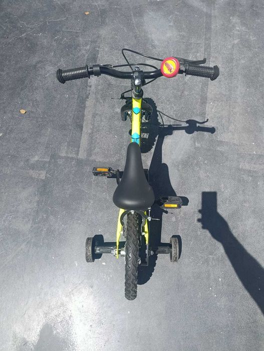 Bicicleta criança amarela