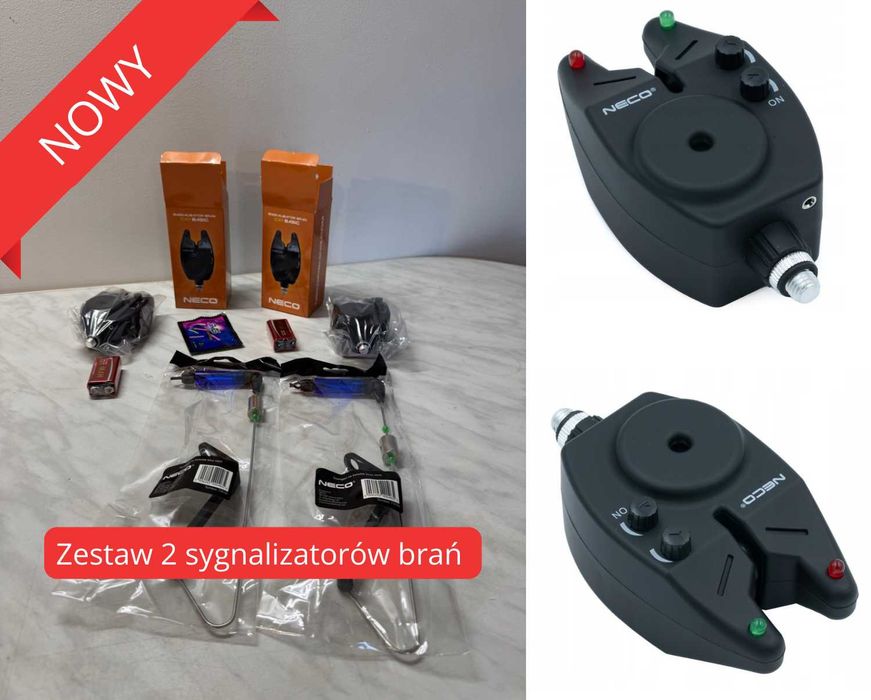 NOWY 2x swinger sygnalizator brań zestaw grunt wędkarstwo ryby ZESTAW