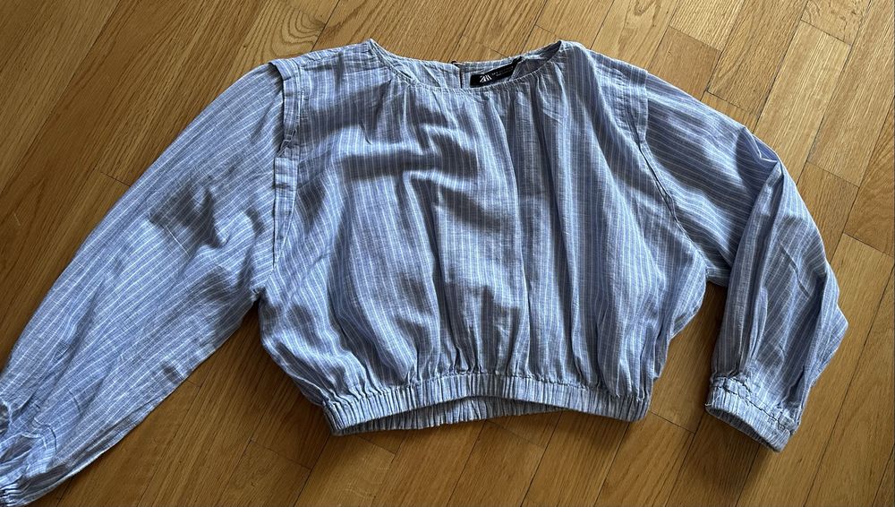 Zara блузка укороченая S