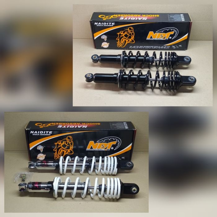 Амортизатори задні мопеда/мотоцикла, мягкі (пара) 340мм "NAIDITE"
