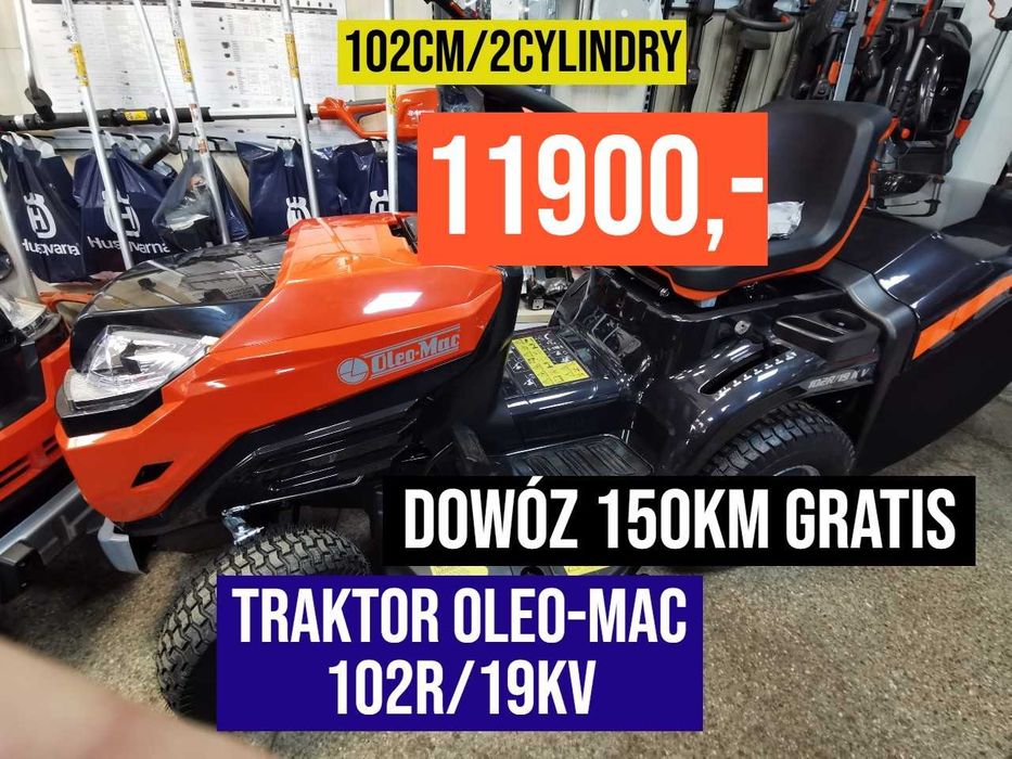 Traktor Oleo-Mac OM 102R/19 KV 102CM/2Cylindry/Raty Leasing Husqvarna