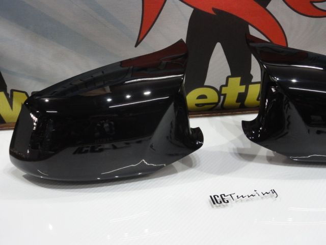 Capas, carcaça espelhos M4 look preto brilhante BMW F10 F11 F18 Pre LCI 2011-2013 em plástico