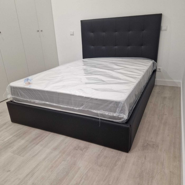 Camas de Casal Estofadas de Luxo 199€ Disp. em Várias Cores! 190x140m!