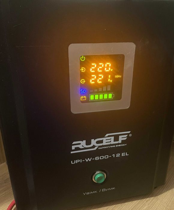 Джерело безрепебійного живлення (UPS) RUCELF UPI-W-600-12 EL 350W