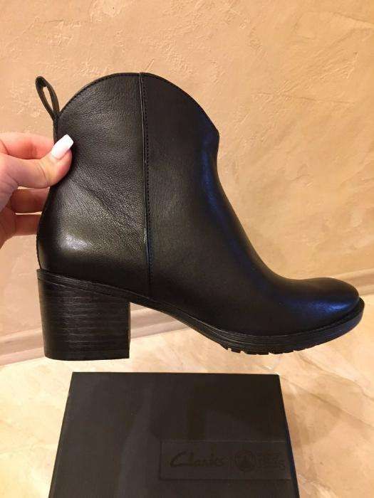 Ботильоны, полусапожки кожанные Clarks 37р