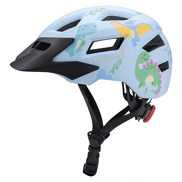 Kask rowerowy dziecięcy MTB Wozinsky z odpinanym daszkiem XS - jasnoni