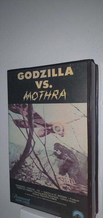 Godzilla mothra , anioł bezprawia , kostnica , księżyc vhs filmy magnetowid